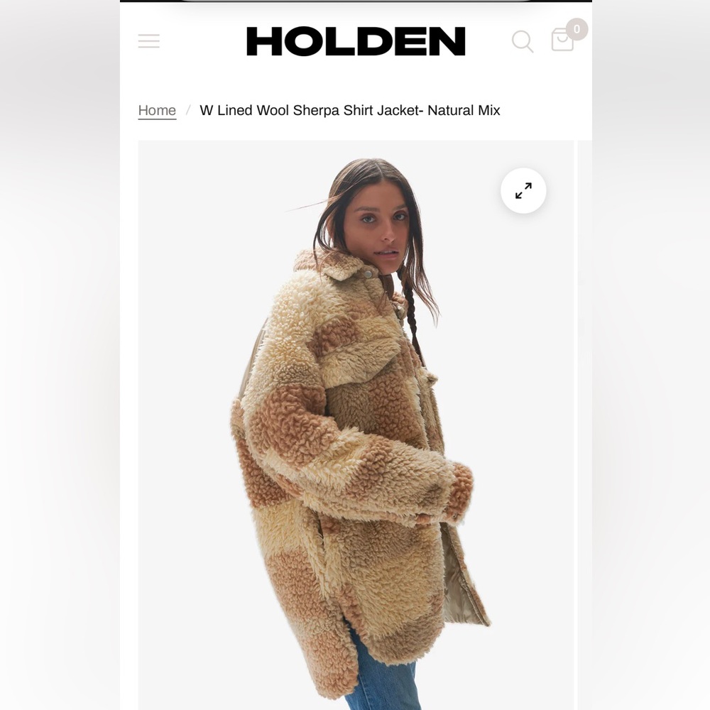 Holden shirt jacket coat reversible SM/MD NEW WITH TAGS outerwear